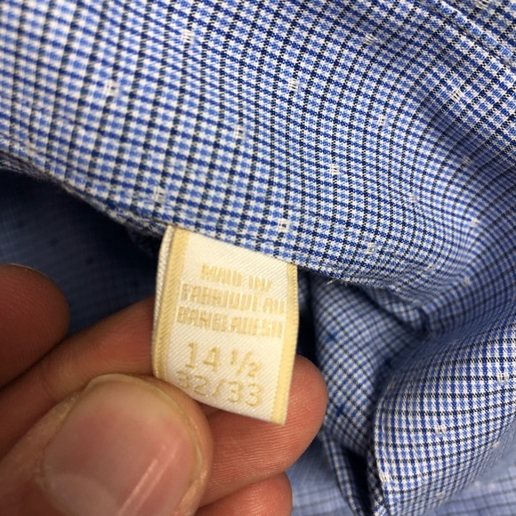 Michael Kors Blue Dress Shirt Mens Size 14.5 - Picture 3 of 4